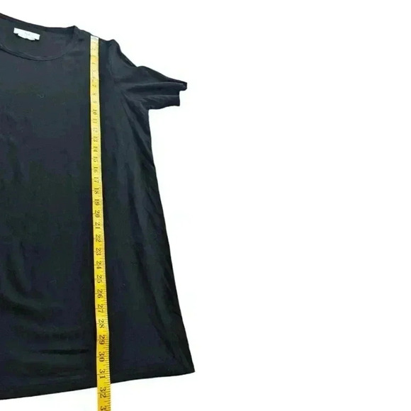 Aritzia  TNA Tunic Black Short Sleeve Dress Top Rayon Baggy Women's size Small - Picture 12 of 12